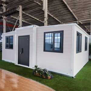 Arctic Haven – 40′ Expandable Container Studio | Portable Off-Grid Office Workspace