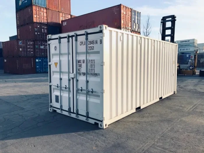 20ft Shipping Container (One Trip) White (RAL 9003) - Image 4