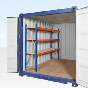 Adjustable, Heavy Duty Three Tier Container Racking (Single Bay)