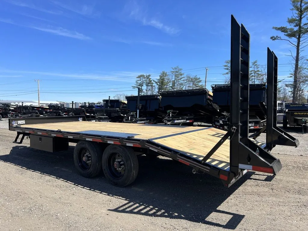 2024 Diamond C 8.5×20 20K Deckover Equipment Trailer w/ 72” Flip-Knee Ramps - Image 14