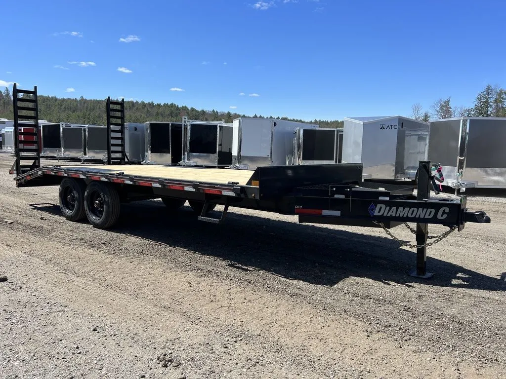 2024 Diamond C 8.5×20 20K Deckover Equipment Trailer w/ 72” Flip-Knee Ramps - Image 13
